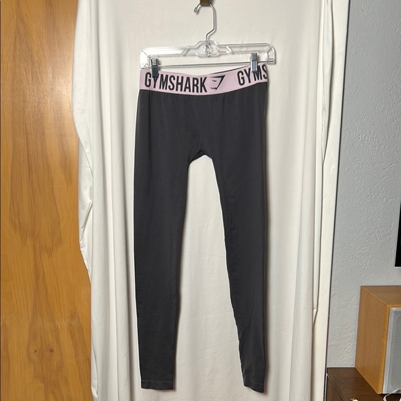 Gymshark Gray and Pink Leggings Size Small - Picture 1 of 5